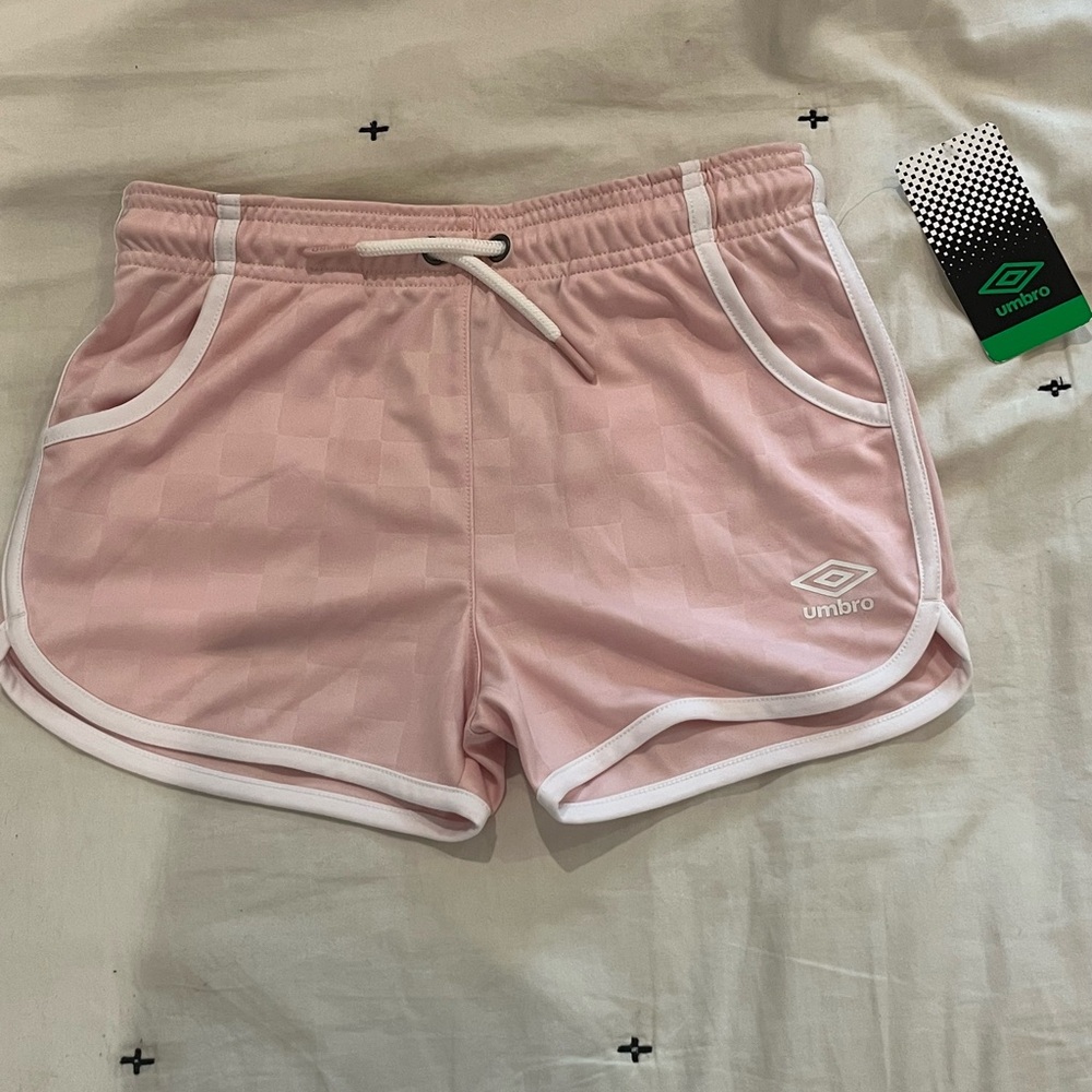 Umbro Women's Light Pink Athletic Shorts